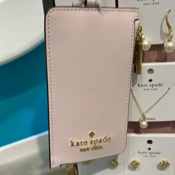 Kate Spade Madison Card Case Lanyard Pale Amethyst NWT - Picture 4 of 16